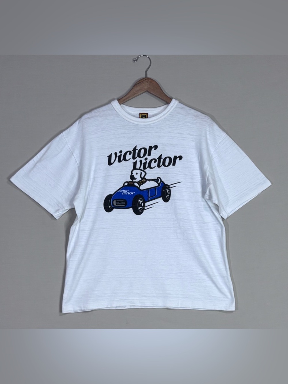 Human Made Victor Victor Graphic Tee White Streetwear Rare Logo Shirt